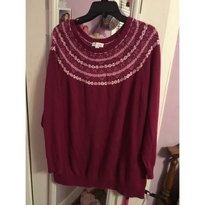 SOLD INDEPENDENTLY Vintage Look Denim&Co. Sweater